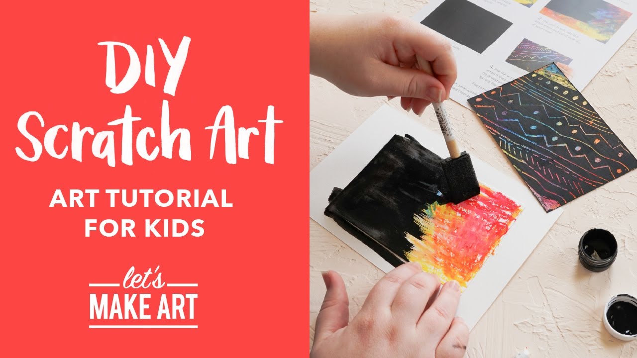 Let's Make Art Kids Live! Join Us for some DIY Scratch Art Fun! - YouTube