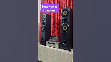 Sony ss-msp5000 Tower speakers.  185+185 watt . #speaker #hifi #shorts