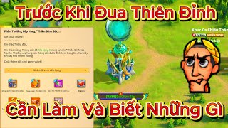 Trước Khi Đua Thiên Đỉnh Cần Biết Và Làm Những Gì Cho Một Mùa Đua Thiên Đỉnh Tốt?