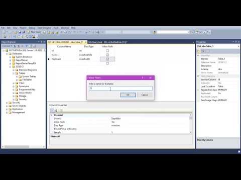 How to Create Database and Table Using  SQL Server | Use of IDENT_CURRENT