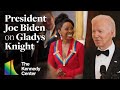 President Joe Biden on Gladys Knight - 45th Kennedy Center Honors (White House Reception)