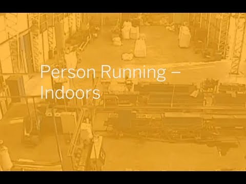 Real Detection Person Running indoors · Perimeter Security