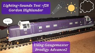 Lighting & Sound Test up to f28 using my Gaugemaster Prodigy Advance2