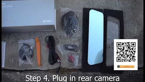 How to install and wire weJupit Mirror Dash Cam, Car Backup Camera (DIY)