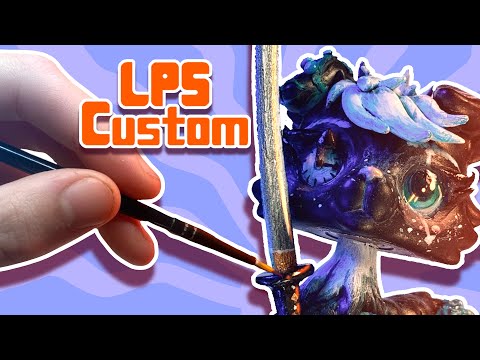 | LPS Custom | Time Warrior Dog 🕒🗡💙 |Handmade|