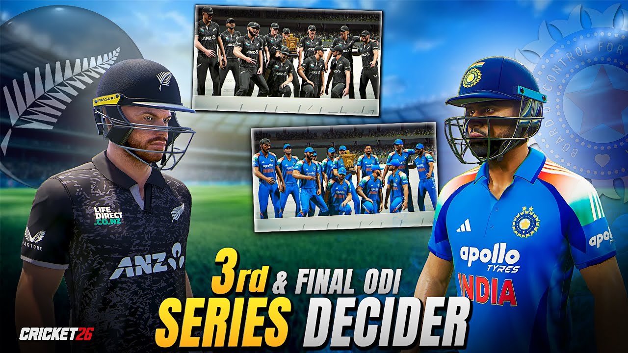IND vs NZ 3rd ODI Series Decider! Cricket 26 Gameplay 