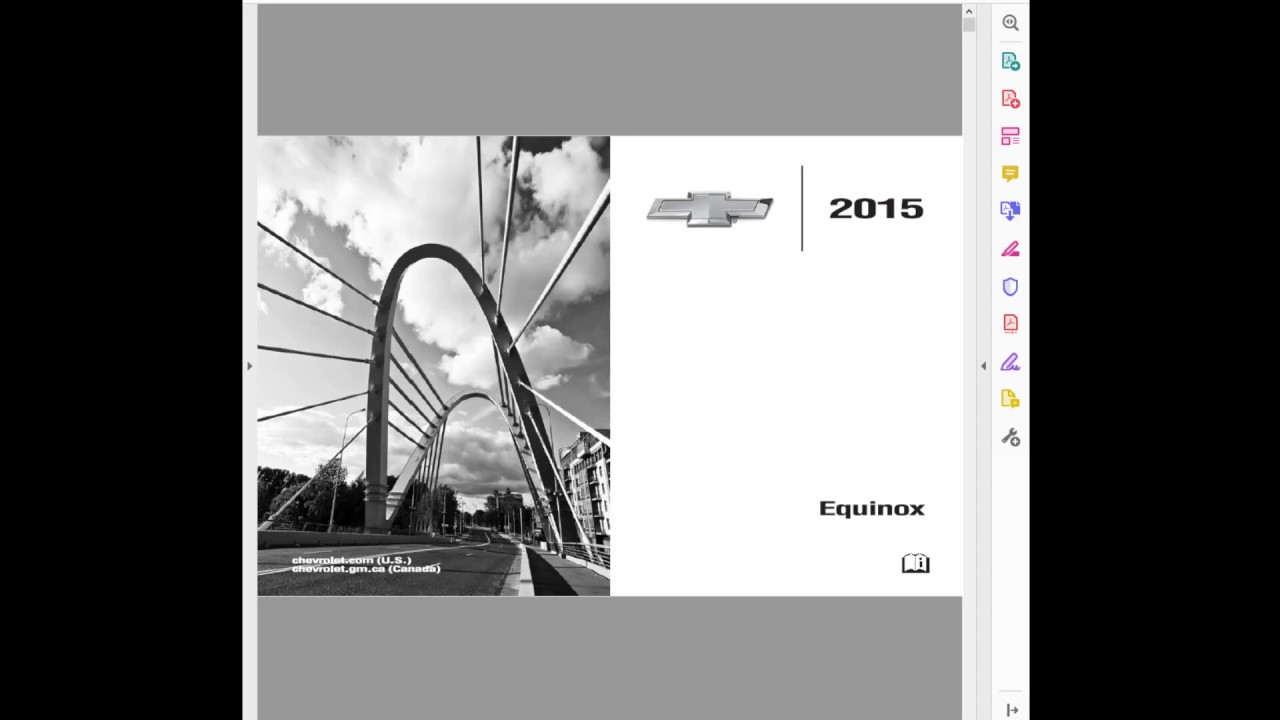 2015 Chevrolet Equinox Owners Manual - YouTube