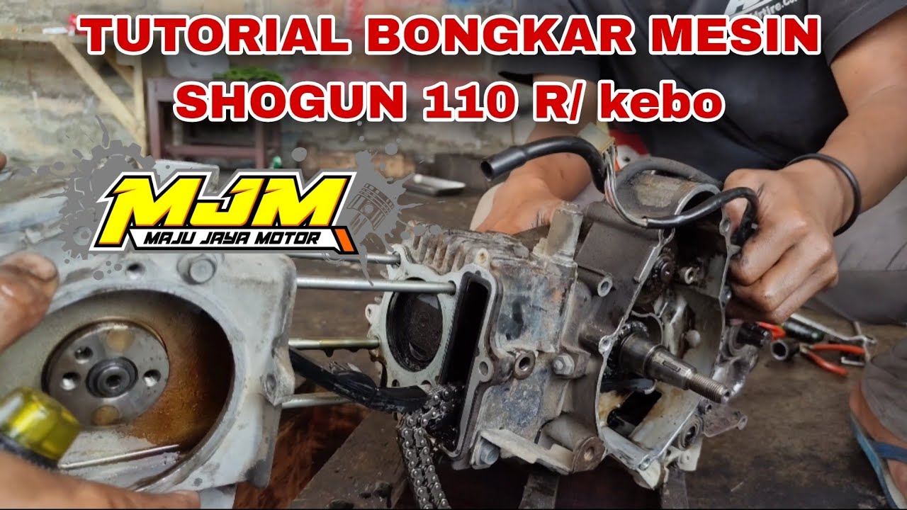COCOK UNTUK PEMULA BONGKAR MESIN SHOGUN R / shogun 110 kebo singkat jelas padat