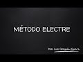 Diseño Básico de Procesos: Método ELECTRE