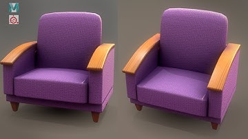 Stylized Sofa in Autodesk Maya 2022 and Substance 3D Painter