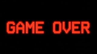 GAME OVER Retro VHS Text – Static Glitch VFX Overlay Loop