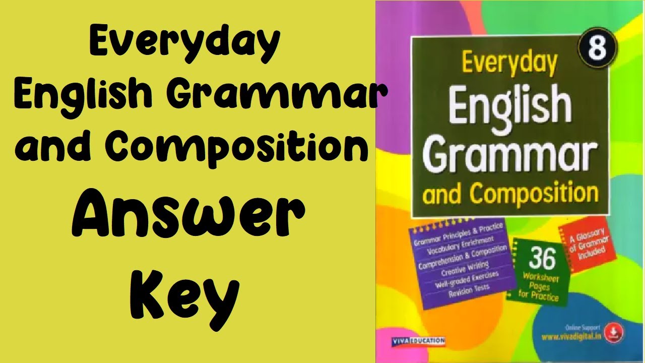 Everyday English Grammar And Composition Answer Key Class 8 Youtube