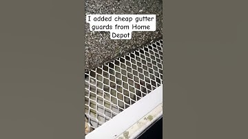 Part 2 Cleaning my gutters and adding some cheap gutter guards from Home Depot.