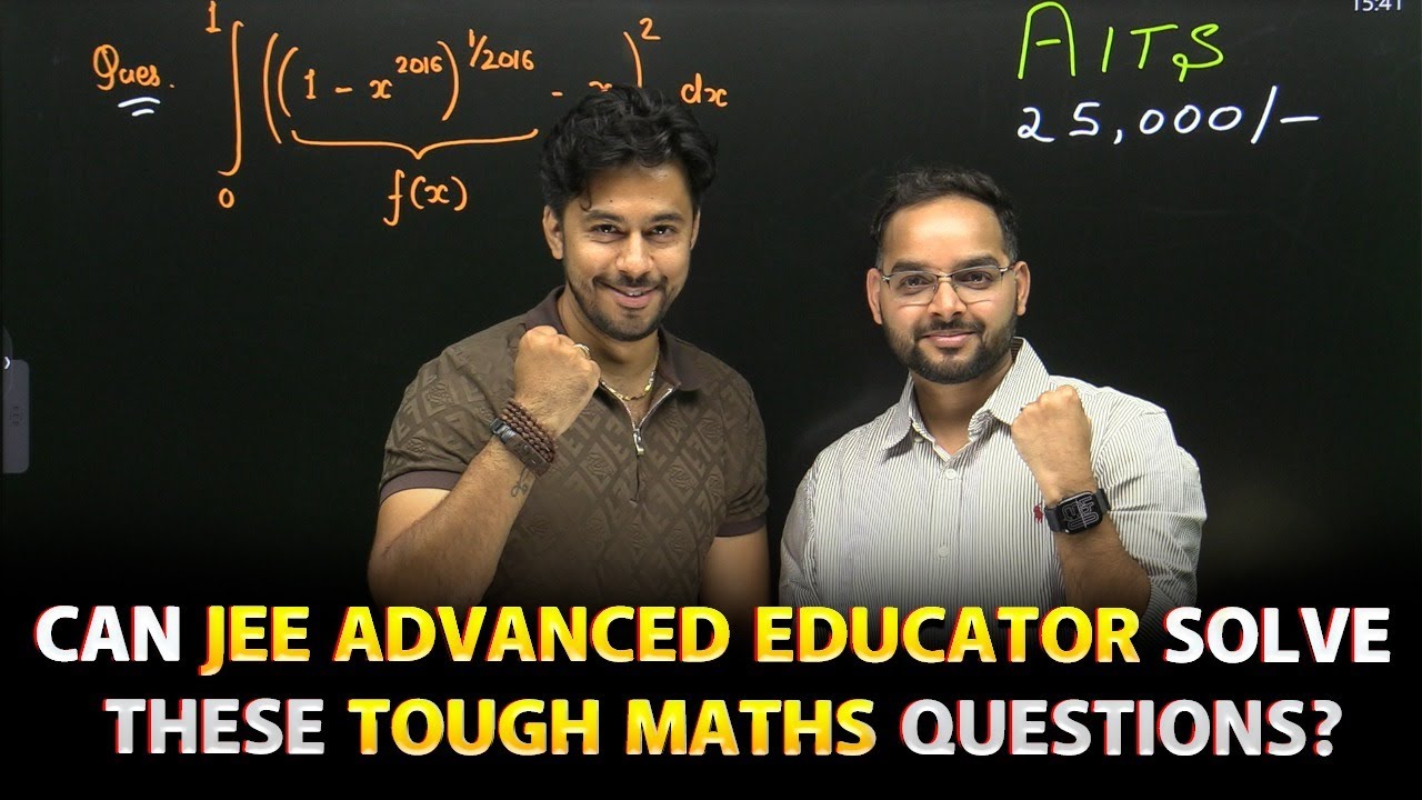 Can JEE Advanced Educator Solve These Tough Maths Questions? | Open ...