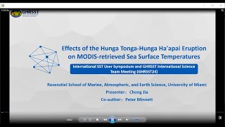 5-S4 Effects of the Hunga Tonga-Hunga Ha'apai Eruption on MODIS-retrieved SSTs