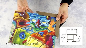 Corner Samples - Custom-made Metal Picture Frames: 7/8" Nielsen