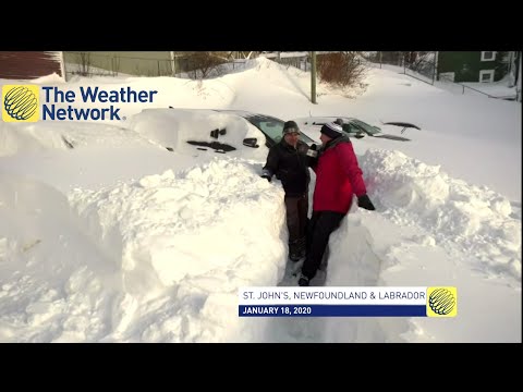 Digging out from the record snow won't be an easy task in St.John's Newfoundland