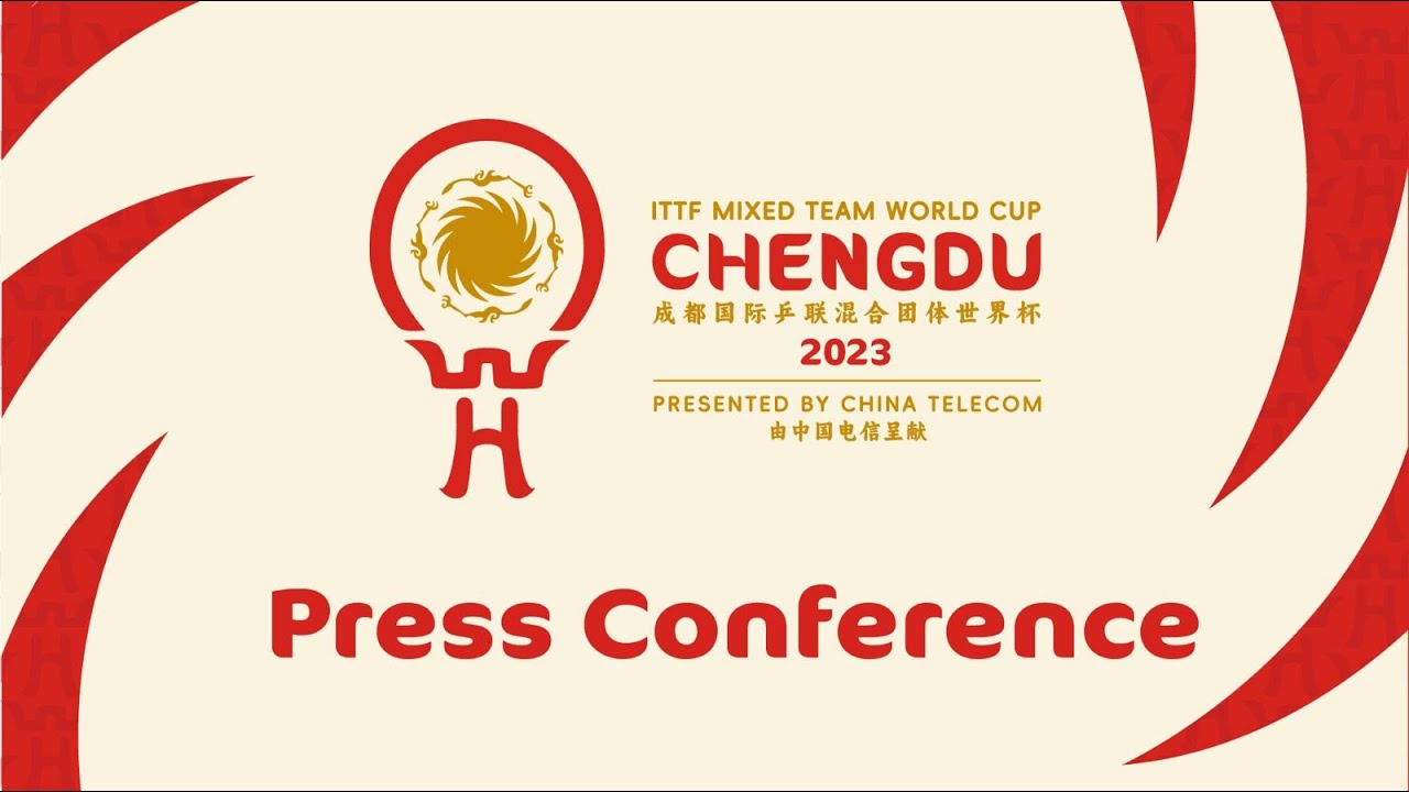 ITTF Mixed Team World Cup 2023 PreMatch Press Conference YouTube