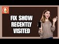 How to Fix Show Recently Visited Sites on DuckDuckGo App!