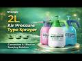 No More Hand Fatigue - Best 2L Air Pressure Sprayer for Plants l 2L Air Pressure Type Sprayer.