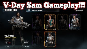 Gears of War 4 : V-Day Sam Gameplay!!! (Legendary Character Skin)