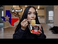 TAPATIO NOODLES MUKBANG & LIFE UPDATE | WE MOVED TO TEXAS!