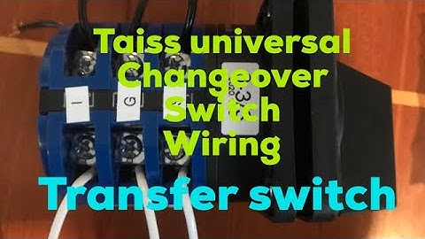 Taiss Universal Changeover Switch 32A 690V 4 Position 12 Terminals wiring
