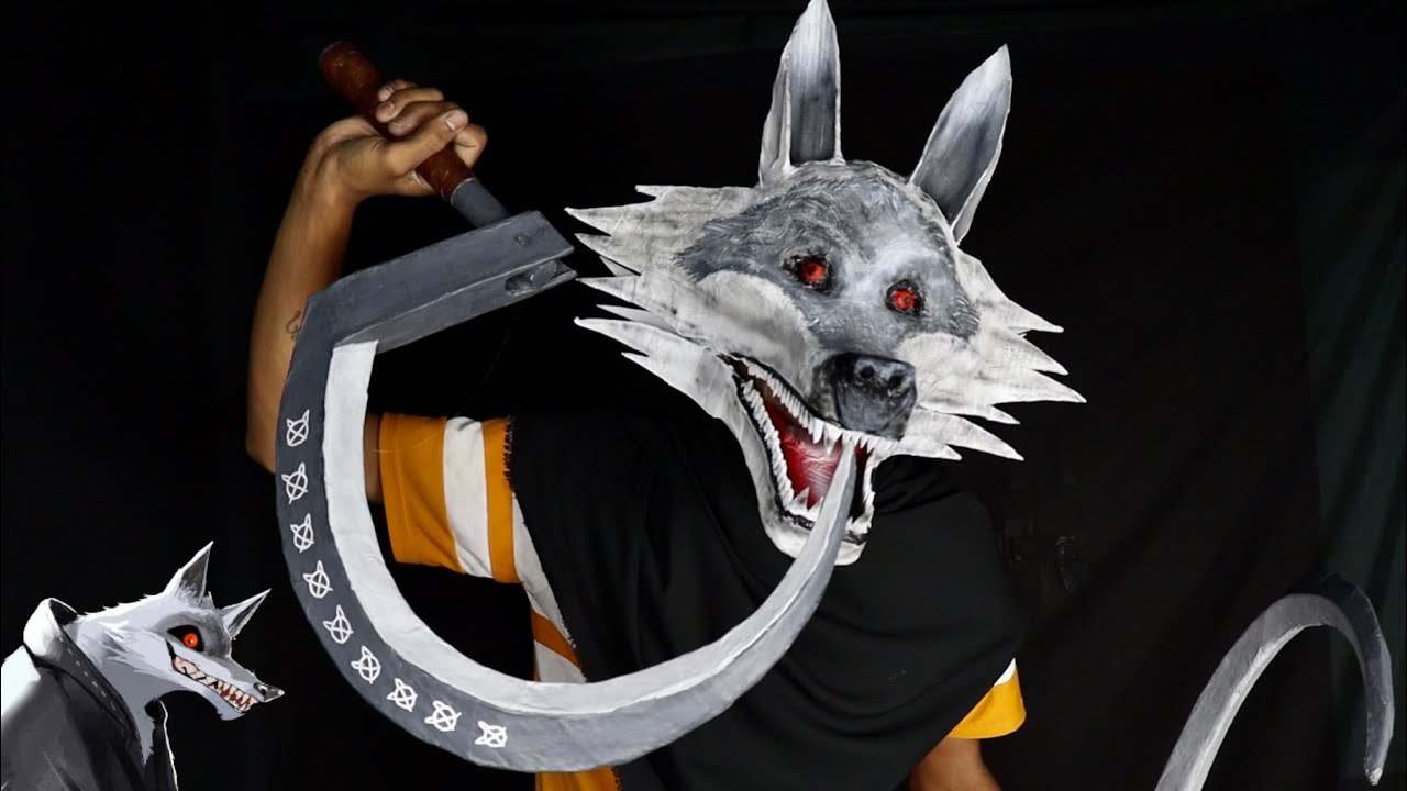 How to make Scary Death Wolf Mask from Puss in boots: The last wish