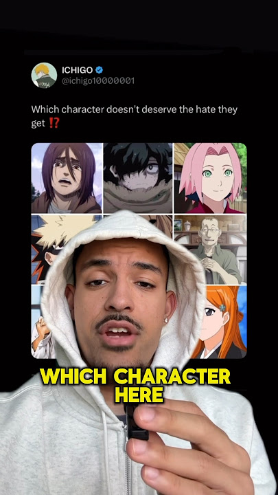 WHY DO PEOPLE HATE THESE ANIME CHARACTERS? 😭 #naruto #myheroacademia #attackontitan #bleach #boruto