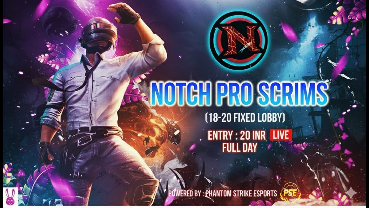 (MAIN LOBBY) NOTCH ESPORTS PRESENTS DAILY SHOWDOWN PROPER 18-20 TEAMS + BEST MANAGEMENT🚀☑️