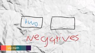 Two negatives equal a positive