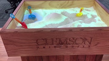 A Clever Interactive 3D Map Made Out of Sand