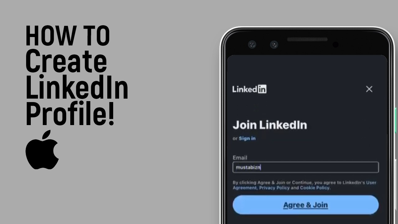 How to Create LinkedIn Profile on iPhone - YouTube