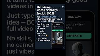 This AI Makes Videos from Text in Seconds! 🤯 | Runway ML Gen-3 #RunwayML #AItools #Gen3 #TextToVideo