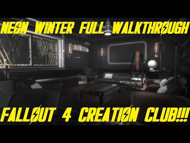 NEON WINTER FULL WALKTHROUGH! Fallout 4 Creation Club