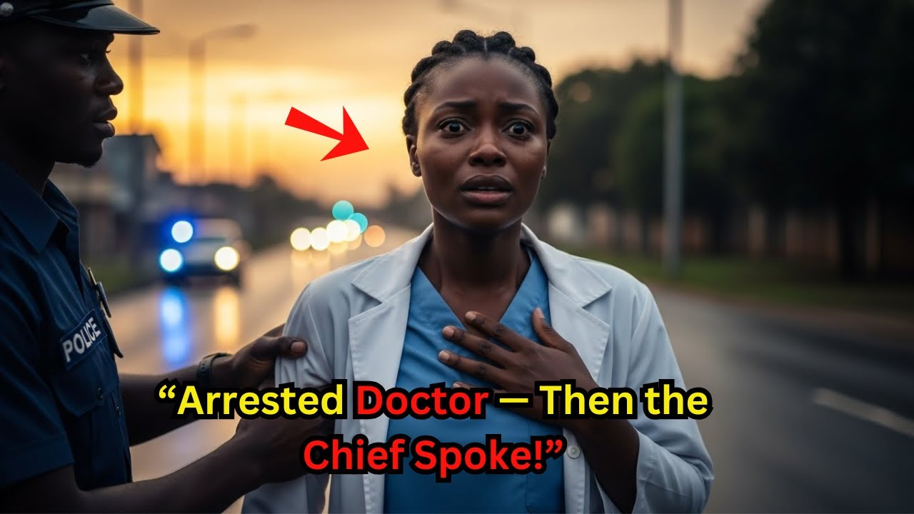 Police Arrest Black Doctor in Scrubs — Shocked When Chief Says “That’s My Wife”