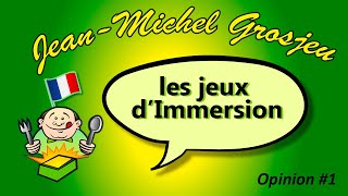 Les jeux dImmersion
Chez Jean-Michel Grosjeu, on joue pour vivre des histoires !
Dans cette vidéo, je prends le temps de vous exposer le type de jeux que vous trouverez sur ma chaîne : les jeux dImmersion. Les jeux dImmersion