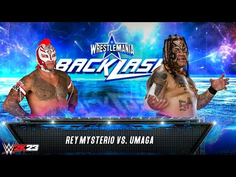 Full Match Rey Mysterio Vs Umaga WrestleMania Backlash WWE 2K23 