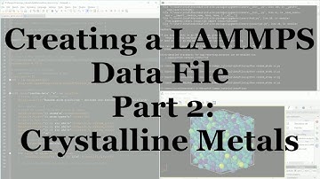 Using Python to Generate Simple Crystalline Materials for LAMMPS