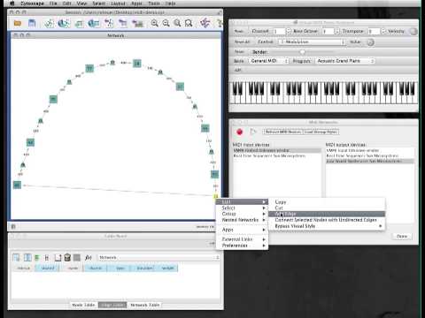 Midi Networks app for Cytoscape 3.x