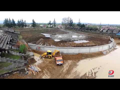 ზუგდიდის ცენტრალური სტადიონის მშენებლობა