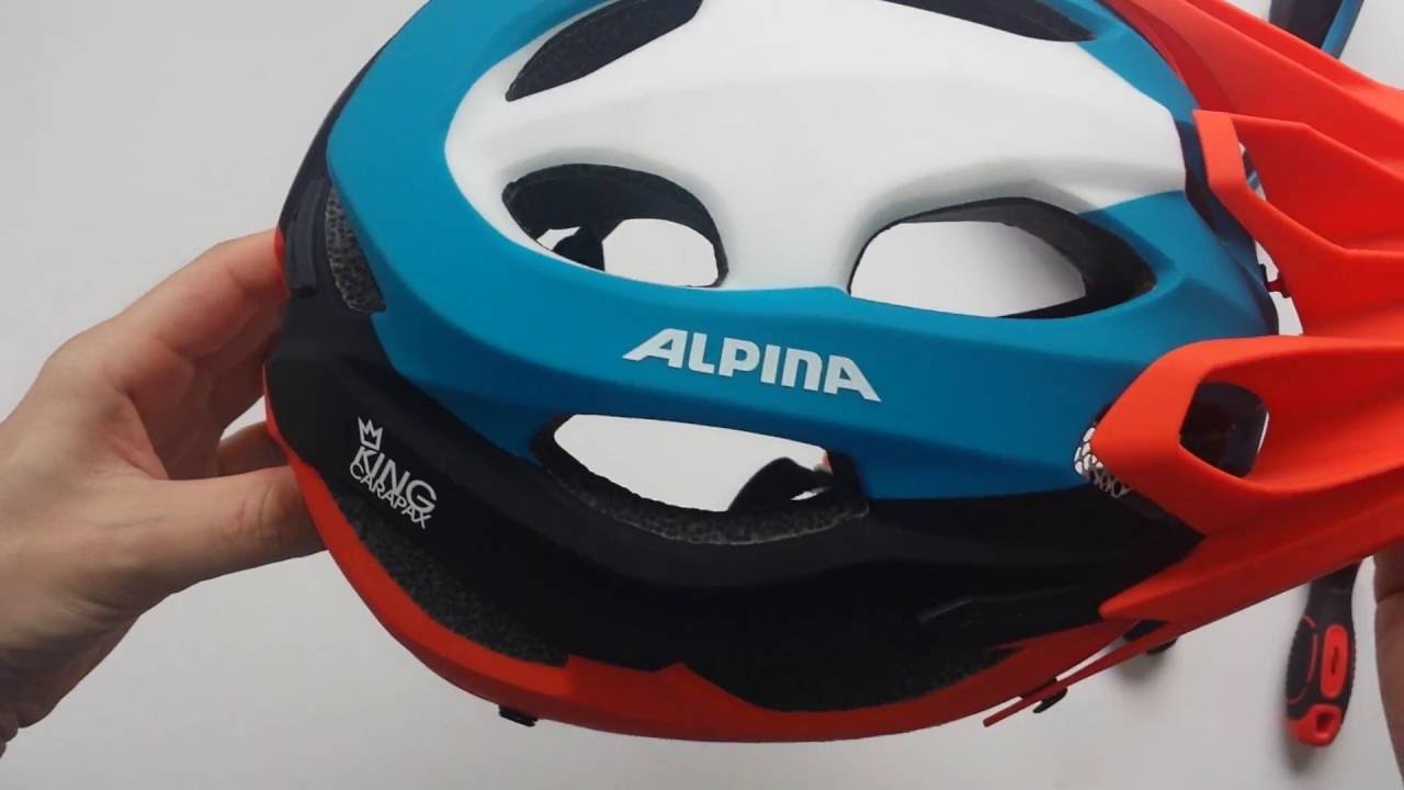 Alpina King Carapax MTB helmet Product ZOOM - YouTube