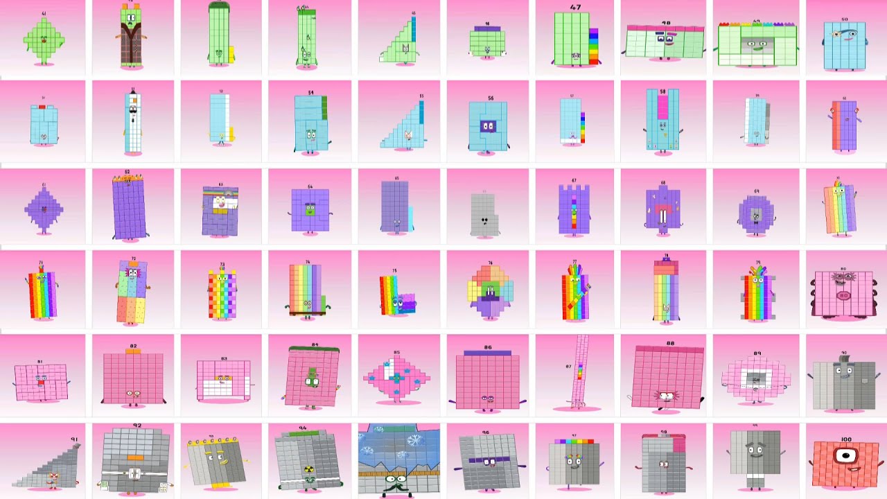 Sprunki OC Numberblocks 41 to 100 | Сборник Incredibox #sprunki #incredibox #numberblocks