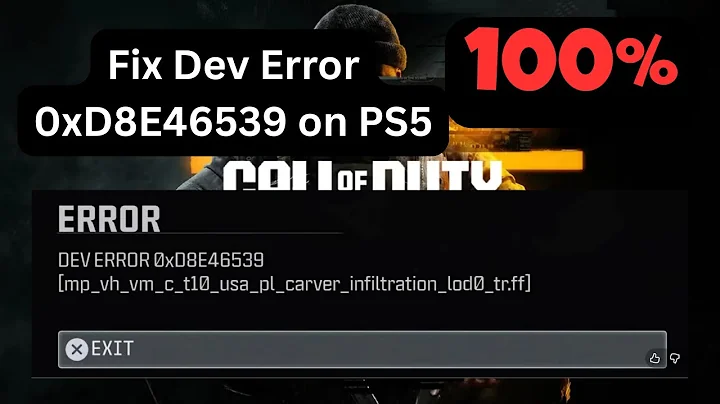 How to Fix Black Ops 6 Dev Error 0xD8E46539 on PS5 | Fixes For BO6 Dev Error 0xD8E46539
