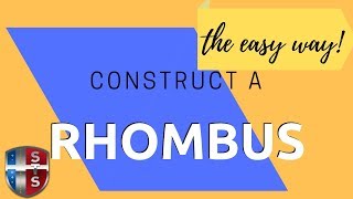 How to construct a rhombus
