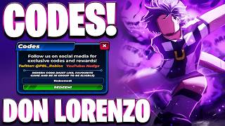 *DON LORENZO* NEW ALL DON LORENZO UPDATE CODES FOR PROJECT BLUE LOCK 2! PROJECT BLUE LOCK 2 CODES
