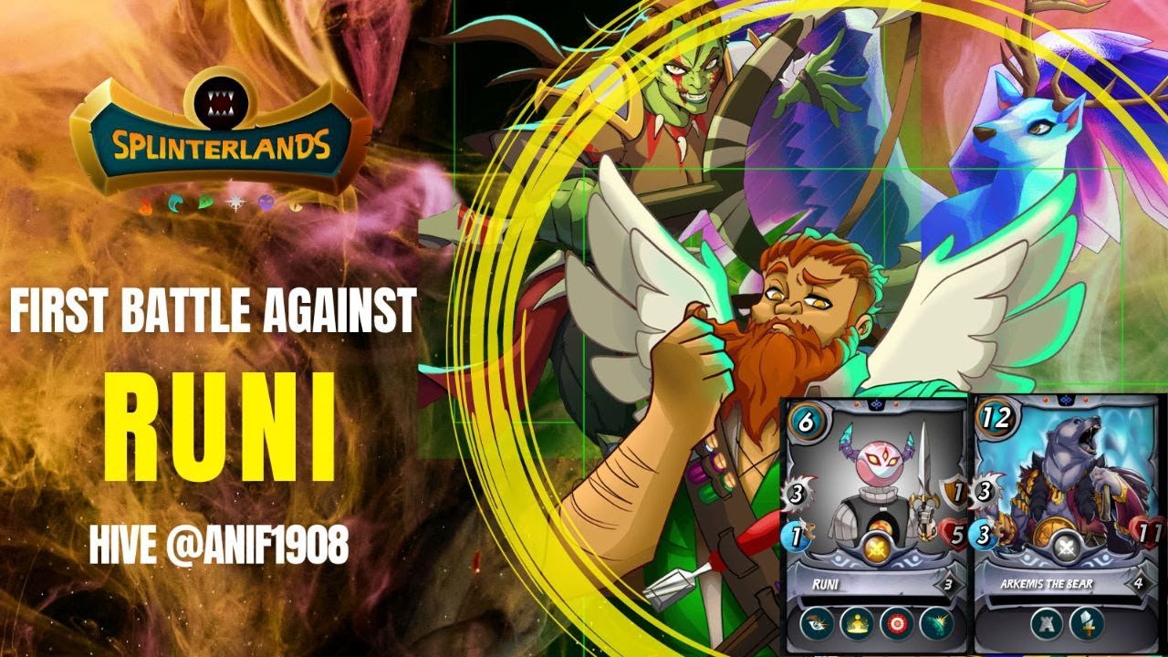 Splinterlands   Collect, Trade, Battle! First Battle Against RUNI