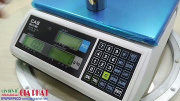Hướng dẫn sử dụng cân điện tử Cas EC 2, cân đếm điện tử Cas EC II 3kg 6kg 15kg 30kg