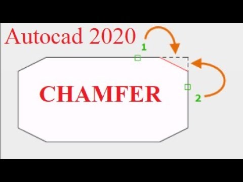 Video Học AutoCAD 2020 Tutorial Video: Lệnh Chamfer Multiple... - youtube