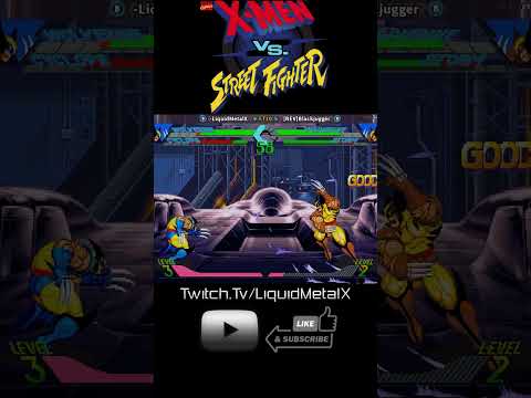 X-Men vs. Street Fighter: Cyclops 93 Hit Super #marvelvscapcom  #FightingGames #Shorts #GamingShorts